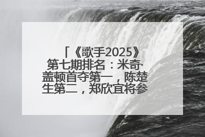 《歌手2025》第七期排名：米奇·盖顿首夺第一，陈楚生第二，郑欣宜将参加下一轮张榜赛