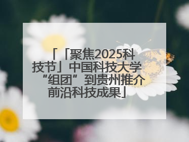 「聚焦2025科技节」中国科技大学“组团”到贵州推介前沿科技成果