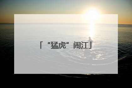 “猛虎”闹江