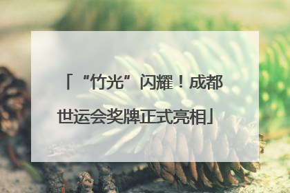 “竹光”闪耀！成都世运会奖牌正式亮相