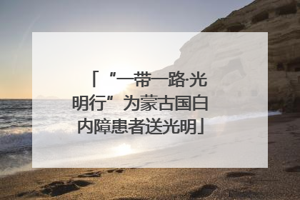 “一带一路·光明行”为蒙古国白内障患者送光明