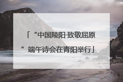 “中国陵阳·致敬屈原”端午诗会在青阳举行