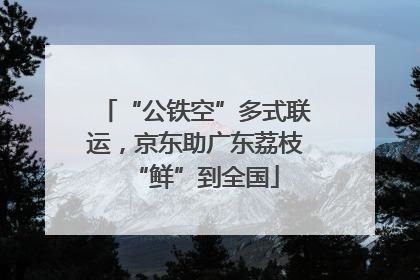 “公铁空”多式联运，京东助广东荔枝“鲜”到全国