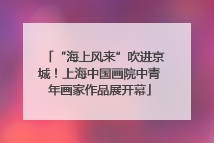 “海上风来”吹进京城！上海中国画院中青年画家作品展开幕