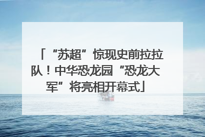 “苏超”惊现史前拉拉队！中华恐龙园“恐龙大军”将亮相开幕式