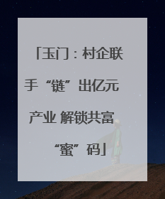 玉门：村企联手“链”出亿元产业 解锁共富“蜜”码