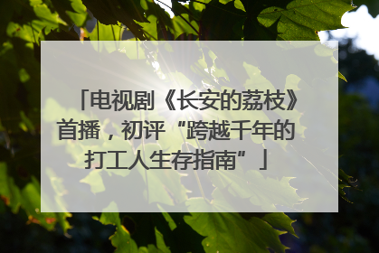 电视剧《长安的荔枝》首播，初评“跨越千年的打工人生存指南”