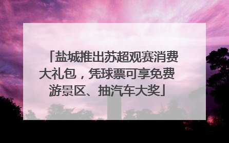 盐城推出苏超观赛消费大礼包，凭球票可享免费游景区、抽汽车大奖