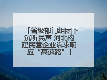 省级部门组团下沉听民声 河北构建民营企业诉求响应“高速路”