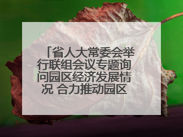 省人大常委会举行联组会议专题询问园区经济发展情况 合力推动园区经济高质量发展 王宁主持会议并讲话 王予波带队到会应询