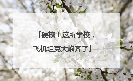 硬核！这所学校，飞机坦克大炮齐了