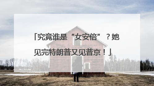 究竟谁是“女安倍”？她见完特朗普又见普京！
