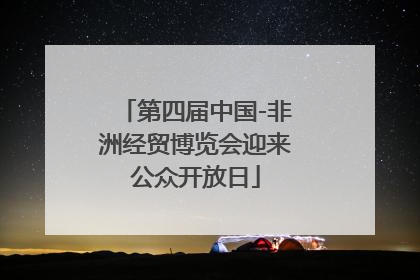 第四届中国-非洲经贸博览会迎来公众开放日