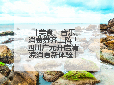 美食、音乐、消费券齐上阵！四川广元开启清凉消夏新体验