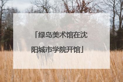 绿岛美术馆在沈阳城市学院开馆