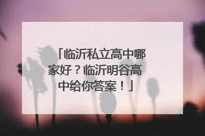 临沂私立高中哪家好？临沂明谷高中给你答案！