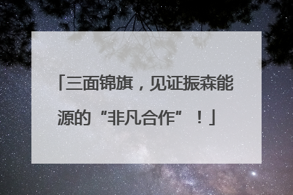 三面锦旗，见证振森能源的“非凡合作”！