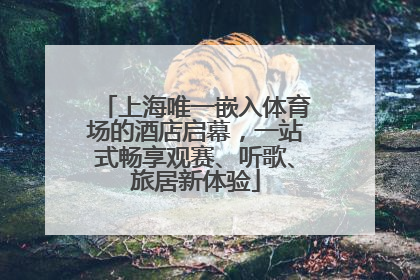 上海唯一嵌入体育场的酒店启幕，一站式畅享观赛、听歌、旅居新体验