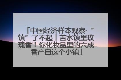 中国经济样本观察·“镇”了不起丨苦水镇里玫瑰香！你化妆品里的六成香产自这个小镇