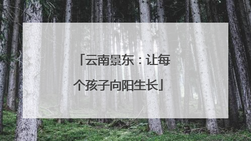 云南景东：让每个孩子向阳生长