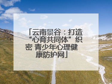 云南景谷：打造“心育共同体”织密 青少年心理健康防护网
