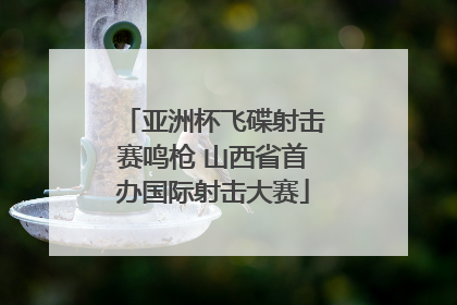 亚洲杯飞碟射击赛鸣枪 山西省首办国际射击大赛