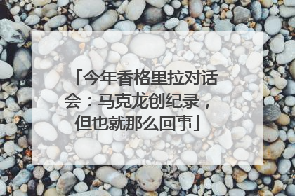 今年香格里拉对话会：马克龙创纪录，但也就那么回事