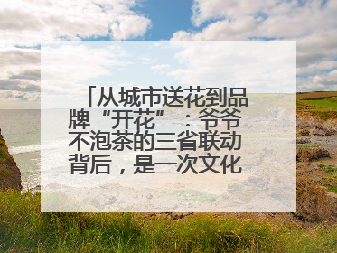 从城市送花到品牌“开花”：爷爷不泡茶的三省联动背后，是一次文化共振式扩张