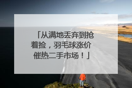 从满地丢弃到抢着捡，羽毛球涨价催热二手市场！