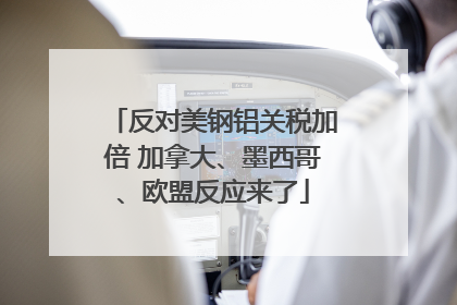 反对美钢铝关税加倍 加拿大、墨西哥、欧盟反应来了
