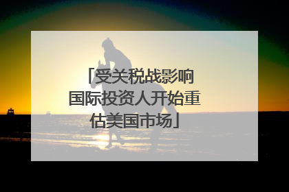 受关税战影响 国际投资人开始重估美国市场