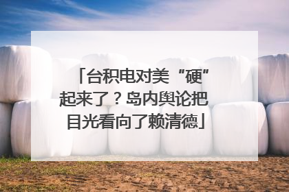 台积电对美“硬”起来了？岛内舆论把目光看向了赖清德