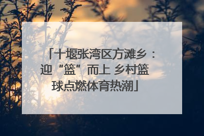 十堰张湾区方滩乡：迎“篮”而上 乡村篮球点燃体育热潮