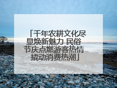 千年农耕文化尽显焕新魅力 民俗节庆点燃游客热情 撬动消费热潮