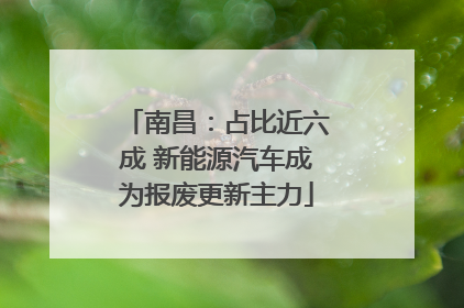南昌：占比近六成 新能源汽车成为报废更新主力