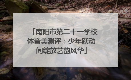 南阳市第二十一学校体音美测评：少年跃动间绽放艺韵风华
