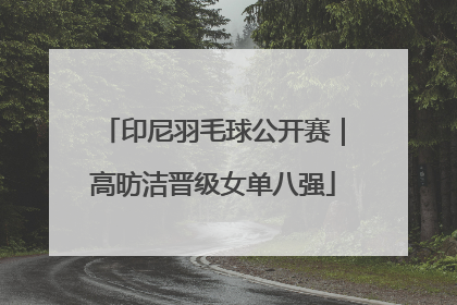 印尼羽毛球公开赛｜高昉洁晋级女单八强