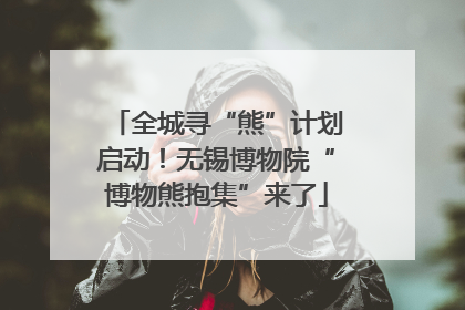 全城寻“熊”计划启动！无锡博物院“博物熊抱集”来了