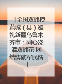 全国双拥模范城（县）巡礼新疆乌鲁木齐市：同心浇灌双拥花 团结铸就军民情