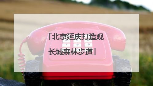 北京延庆打造观长城森林步道