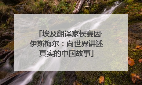 埃及翻译家侯赛因·伊斯梅尔：向世界讲述真实的中国故事