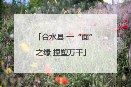 合水县 一“面”之缘 捏塑万千