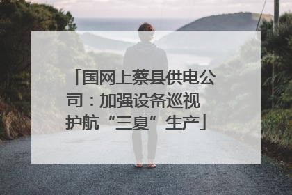 国网上蔡县供电公司：加强设备巡视 护航“三夏”生产