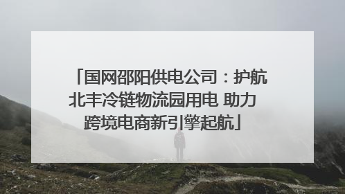 国网邵阳供电公司：护航北丰冷链物流园用电 助力跨境电商新引擎起航