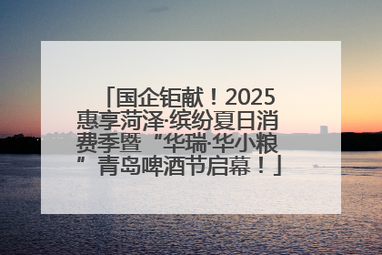 国企钜献！2025惠享菏泽·缤纷夏日消费季暨“华瑞·华小粮”青岛啤酒节启幕！