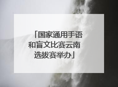 国家通用手语和盲文比赛云南选拔赛举办