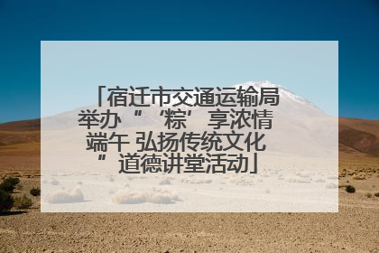 宿迁市交通运输局举办“‘粽’享浓情端午 弘扬传统文化”道德讲堂活动