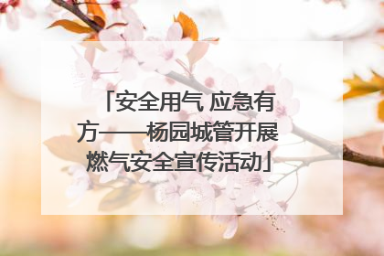 安全用气 应急有方——杨园城管开展燃气安全宣传活动