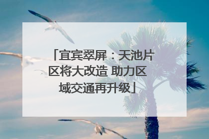 宜宾翠屏：天池片区将大改造 助力区域交通再升级