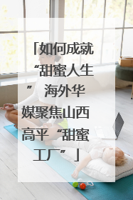 如何成就“甜蜜人生” 海外华媒聚焦山西高平“甜蜜工厂”